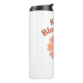 Cute "Keep Blooming" Positive Quote Thermosbecher (Nach links gedreht)