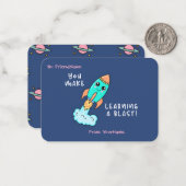 Cute Kids Classroom Valentines Card Mitteilungskarte (Vorderseite/Rückseite Beispiel)