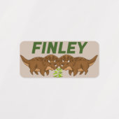 Cute Kids Dinosaur Day Care School Clothing Label Etiketten (Design 2)