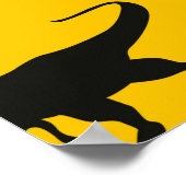 Cute kids dinosaurs pattern Colorful dinosaurs on Poster (Ecke)