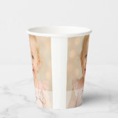 Cute Kid's First Birthday Party With Custom Photo Pappbecher (Rechts)