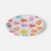 Cute Kids Party, Baby Shower & Love Theme Decor Pappteller (Schrägansicht)