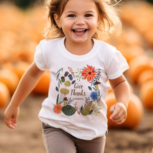 Cute Kids Thanksgiving Herbst T-Shirt