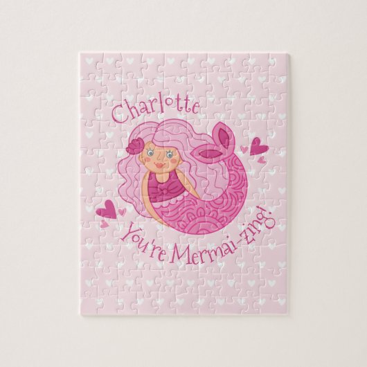 Cute Kids Valentine Holiday Puzzle (Vertikal)