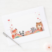 Cute Kids Valentine Stickers | Cartoon Animals (Umschlag)