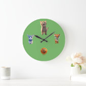Cute Kids Wall Clock Große Wanduhr (Zuhause)