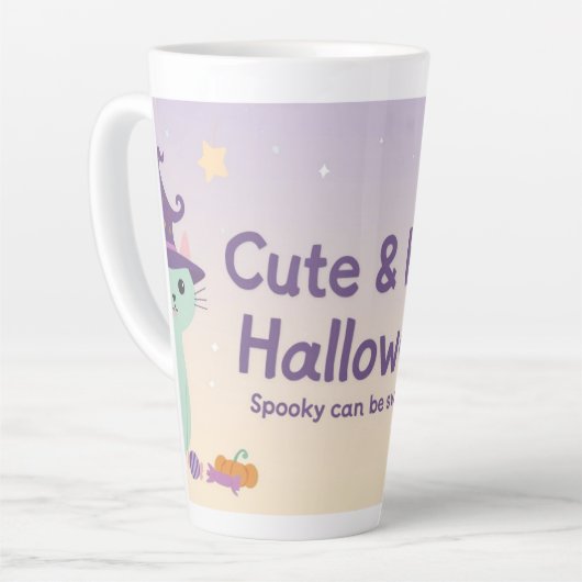 🧡 ✨ “Cute & Kind Halloween” Collection 🎃🌿 Milchtasse (Linke Ecke)
