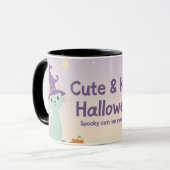 🧡 ✨ “Cute & Kind Halloween” Collection 🎃🌿 Tasse (Vorderseite Links)