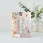 🧡 ✨ „Cute & Kind Halloween“-Kollektion Feiertagskarte (Stehend Vorderseite)