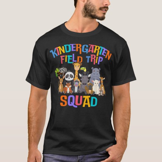 Cute Kindergarten Field Day Trip Squad 2024 Funny T-Shirt (Vorderseite)