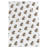  Cute Kindergarten Graduation Bunny Design Mittlere Geschenktüte (Rückseite)