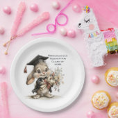  Cute Kindergarten Graduation Bunny Design Pappteller (Party)