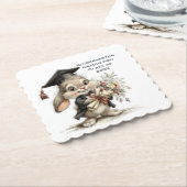  Cute Kindergarten Graduation Bunny Design Untersetzer (angewinkelt)