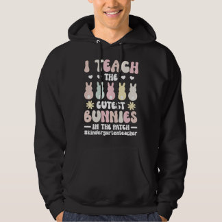 Cute Kindergarten Teacher Easter Bunny Kindergarte Hoodie