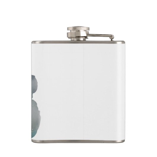 Cute king Lion Sleeping On The Moon Flachmann (Rückseite)