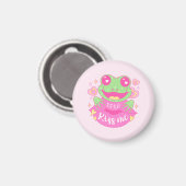Cute Kiss Me Frog - Xoxo Magnet (Vorderseite/Rückseite)