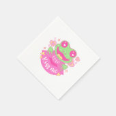 Cute Kiss Me Frog - Xoxo Serviette (Ecke)