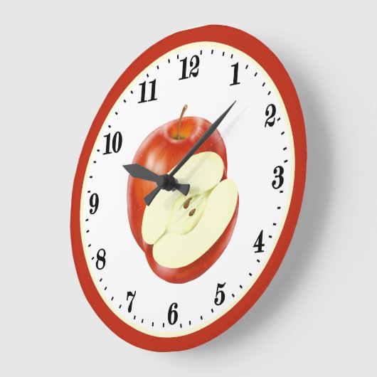 Cute kitchen apple frucht decor große wanduhr (Winkel)