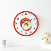 Cute kitchen apple frucht decor große wanduhr (Zuhause)