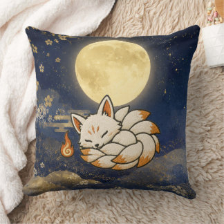 Cute Kitsune Halloween Pillow | Japanese Yokai Kissen