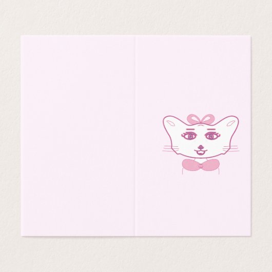 Cute kitten (Außenseite Aufgefaltet)