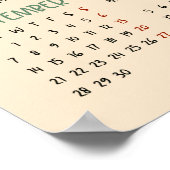 Cute Kitten 2026 Calendar Poster (Ecke)