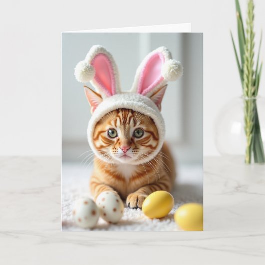 Cute Kitten Costume Portrait Card Karte (Vorderseite)