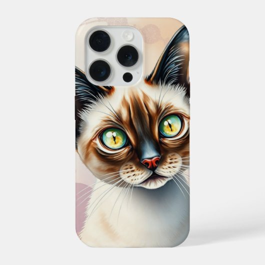 Cute Kitten Design with Vibrant Eyes iPhone Hülle (Rückseite)