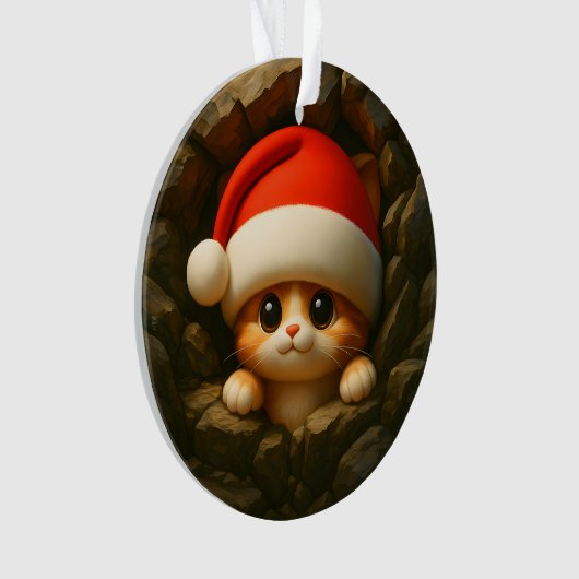 Cute Kitten Double-Sided Holiday  Ornament (Vorderseite)