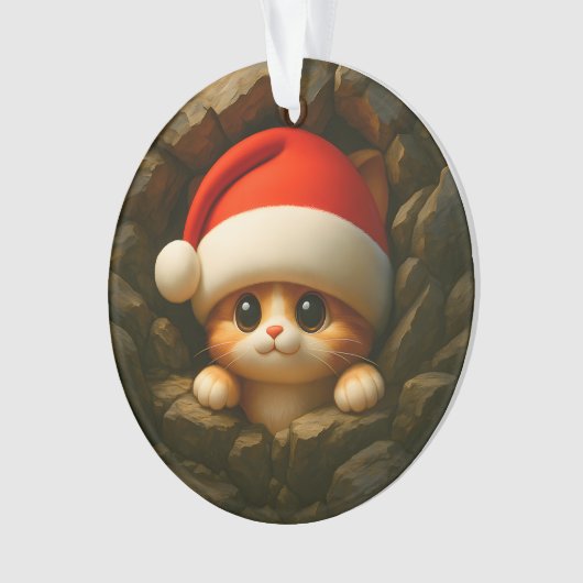 Cute Kitten Double-Sided Holiday Ornament (Vorderseite)