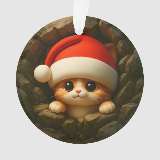 Cute Kitten Double-Sided Holiday  Ornament (Vorderseite)