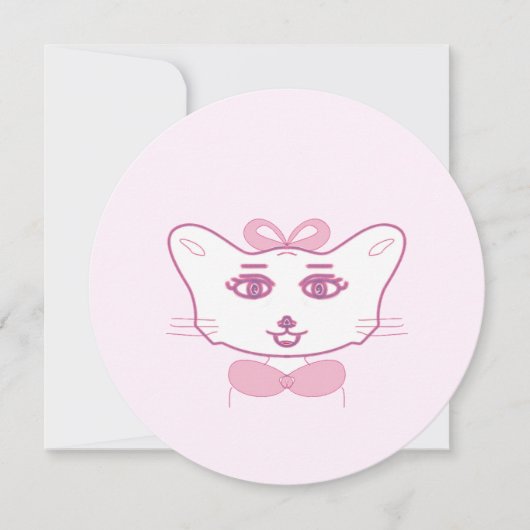 Cute kitten einladung (Vorderseite)