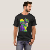 Cute Kitten Mardi Gras Cat Butterfly New Orleans W T-Shirt (Vorne ganz)
