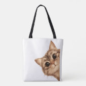 Cute Kitten Reusable Shoulder Bag for Women Tasche (Rückseite)