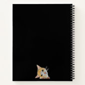 Cute kitten Sketchbook and name Notizblock (Rückseite)
