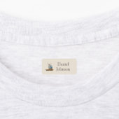 Cute Kitten with Backpack Neutral Clothes Etiketten (Befestigt)