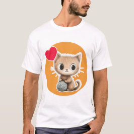 Cute Kitten with its Yarn ball T-Shirt