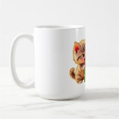 **Cute Kittens Fighting Over a Gift – Funny Christ Kaffeetasse (Links)