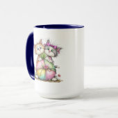 Cute Kittens Holding Pastel Heart Gift Art Tasse (Vorderseite Links)
