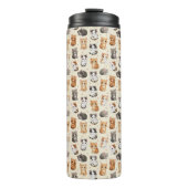 Cute Kittens Pattern – Adorable Cat Illustration  Thermosbecher (Vorderseite)