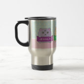 Cute Kittens Personalised Polka Dot Reisebecher (Links)