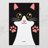 Cute Kitty Baby Arrival Announcement Einladung (Rückseite)