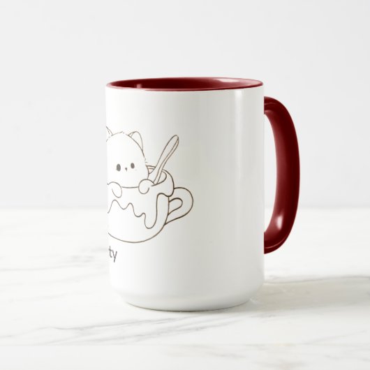 Cute Kitty Mug Tasse (VorderseiteRechts)