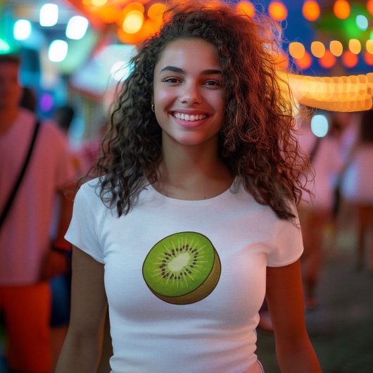 cute kiwi green summer aesthetic T-Shirt
