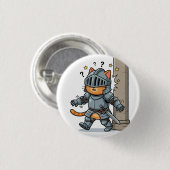 Cute Knight Cat Button (Vorne & Hinten)
