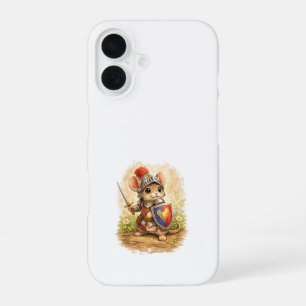 Cute Knight Mouse iPhone 16 Case Kawaii Hülle