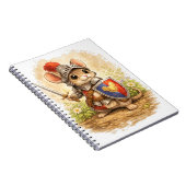 Cute Knight Mouse Spiral Notebook Notizblock (Rechte Seite)