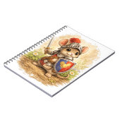 Cute Knight Mouse Spiral Notebook Notizblock (Linke Seite)