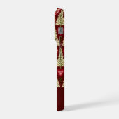 Cute Knitted Style Christmas Tree Pattern iPhone Hülle (Linke Seite)