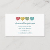 Cute Knitting or Crochet Visitenkarte (Rückseite)